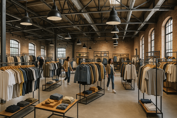 warehouse clothing store